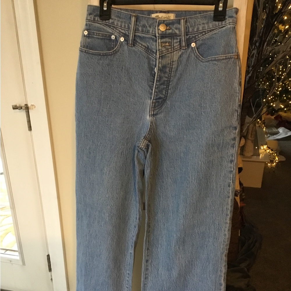 Madewell Button fly wide leg jeans EUC